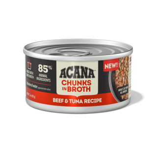 ACANA Beef & Tuna Recipe Chunks in Broth Wet Cat Food