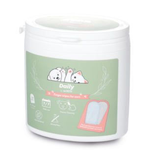 M-PETS Daily Double Sided Cat & Dog Ear Finger Cleaning Wipes