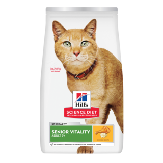 Hill's Science Diet Adult 7+ Senior Vitality Chicken Dry Cat Food