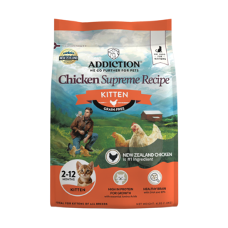 Addiction Grain-Free Chicken Supreme Recipe Kitten Dry Cat Food