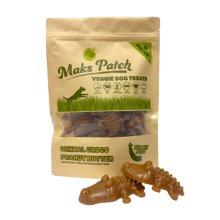 Mak's Patch Peanut Butter Crocodile Dog Treats