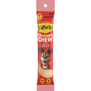 Schmackos Chomp'N Chew with Beef Dog Treats
