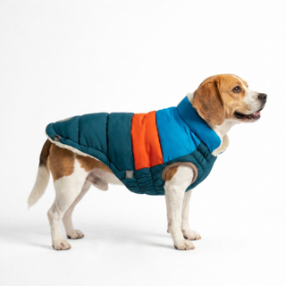 GF Pet Elasto-Fit Colour Block Dog Parka