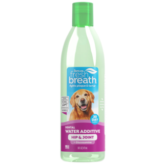 TropiClean Fresh Breath Dog Dental Hip and Joint Support Water Additive