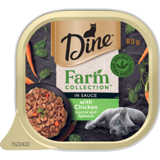 Dine Farm Collection with Chicken, Carrot & Spinach Wet Cat Food