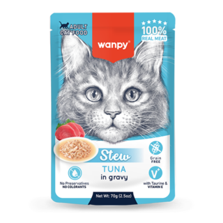 Wanpy Stew Adult Tuna in Gravy Wet Cat Food