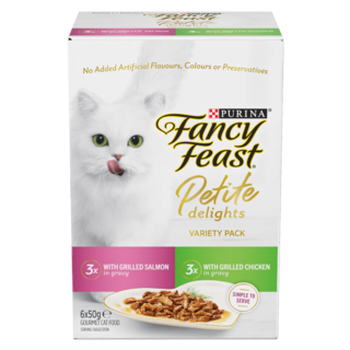 Fancy Feast Petite Delights Salmon & Chicken Variety Pack Wet Cat Food 