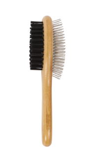 M-PETS Bamboo Cat and Dog Double-Sided Pin Brush