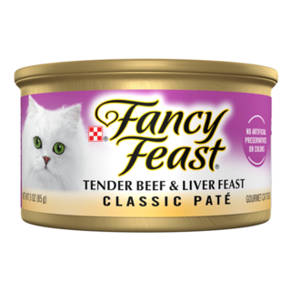 Fancy Feast Classic Pate Tender Beef & Liver Feast Adult Wet Cat Food