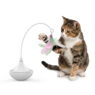 M-PETS Feather Tumbler Interactive Cat Toy