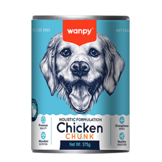 Wanpy Holistic Adult Chicken Chunk Canned Wet Dog Food