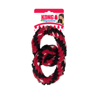 KONG Signature Rope Double Ring Tug Dog Toy