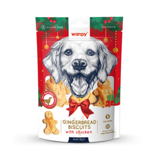 Wanpy Gingerbread Biscuits with Chicken Dog Treats