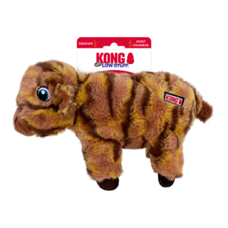 KONG Low Stuff Stripes Cow Dog Toy
