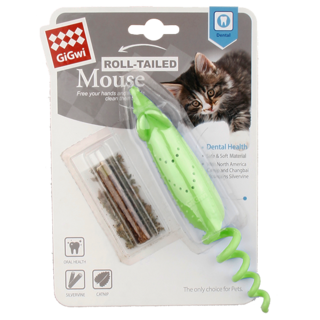 GiGwi Roll Tail Mouse Catnip Cat Toy 