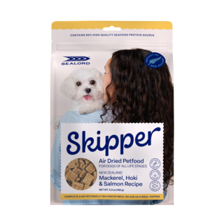 Sealord Skipper Mackerel, Hoki & Salmon Air Dried Dog Food