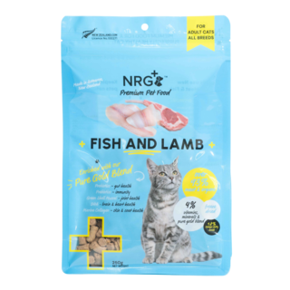 NRG+ Pure Gold Blend Fish & Lamb Freeze Dried Cat Food