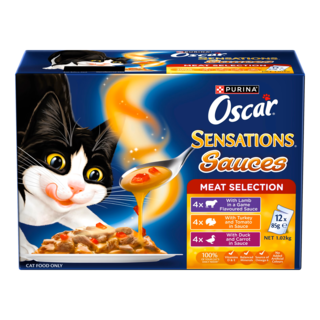 Oscar Sensations Sauces Meat Selection Wet Cat Food Variety Pack
