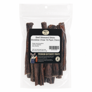 Digby's Dog Deli Beef Weasand Sticks Bulk Dog Chews