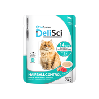 VetSynova DeliSci Hairball Control Mousse Wet Cat Food