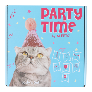 M-PETS Party Time Lady Birthday Party Pack For Cats