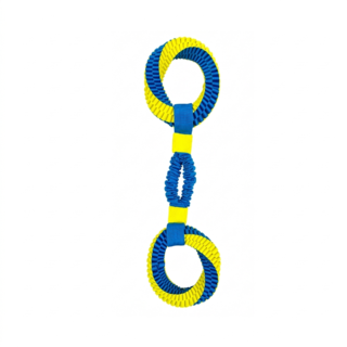 Pup & Purr Tug Flex Dual Ring Dog Rope Toy