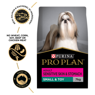 Pro Plan Adult Sensitive Skin & Stomach Small & Toy Breed Salmon & Mackerel Formula Dry Dog Food