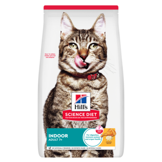 Hill's Science Diet Adult 7+ Indoor Senior Chicken Dry Cat Food