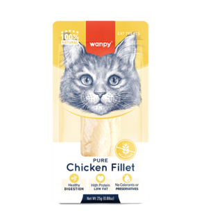 Wanpy Pure Chicken Fillet Treat For Cats