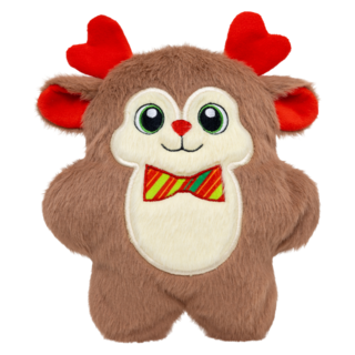 KONG Holiday Snuzzles Bow Tie Reindeer Dog Toy