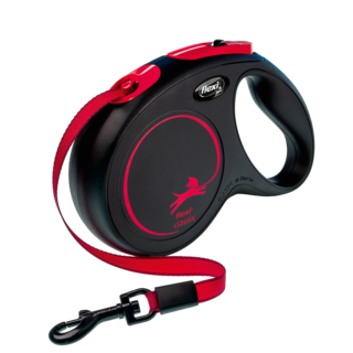 Flexi Classic Black Fire Retractable Dog Lead