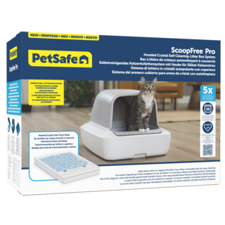 Petsafe ScoopFree Pro Hooded Crystal Self-Cleaning Litter Box System
