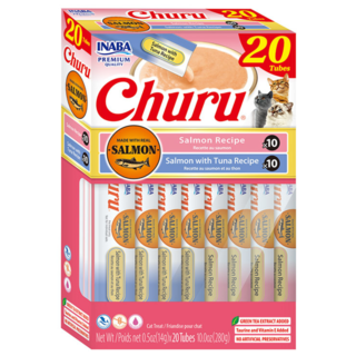 Inaba Churu Salmon & Tuna Varieties Box Cat Treats