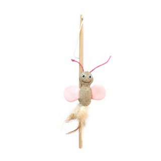 M-PETS Glow in the Dark Butterfly Wand Cat Toy
