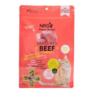 NRG+ Pure Gold Blend Beef Freeze Dried Cat Food