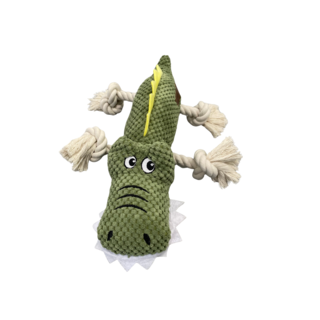 Coco & Cooper Chompers The Green Alligator Dog Plush Toy