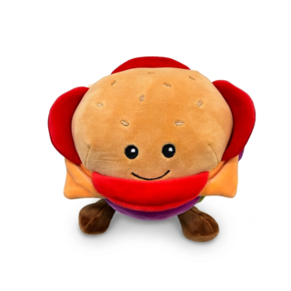 PLAY Burger Plush Dog Toy