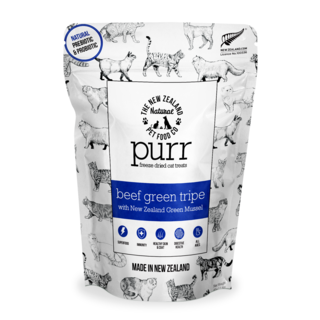 The NZ Natural Pet Food Co PURR Beef Green Tripe & Mussel Cat Treats