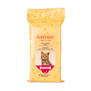 Burt's Bees Cat Anti-Hairball Cleansing Wipes
