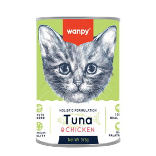 Wanpy Holistic Kitten Tuna & Chicken Canned Wet Cat Food