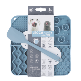 M-PETS Lecca+ Non-Slip Pet Slow Feed Mat and Spoon Set