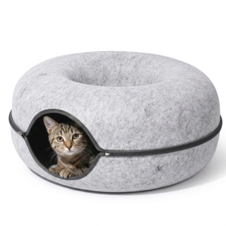 M-PETS Donut Tunnel Cat Bed