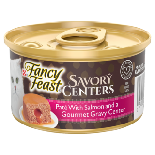 Fancy Feast Savory Centers Pate with Salmon & Gourmet Gravy Wet Cat Food