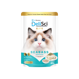 VetSynova DeliSci Elite Seabass Serenade in Broth Wet Cat Food Topper