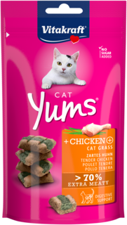 Vitakraft Yums Chicken & Cat Grass Cat Treats