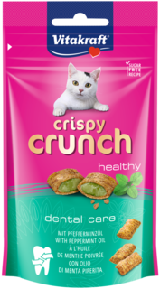 Vitakraft Crispy Crunch Healthy Dental Care Peppermint Cat Treats Vitakraft Crispy Crunch Healthy Dental Care Peppermint Cat Treats