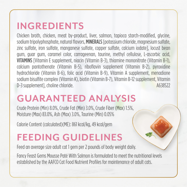 Fancy Feast Gems Mousse Pate with Salmon Wet Cat Food - Product Image 6