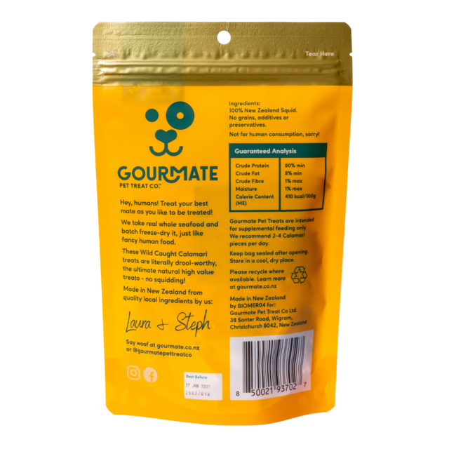Gourmate Pet Treat Co. Wild Caught Calamari Dog Treats - Product Image 1