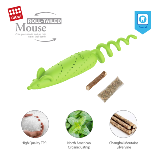 GiGwi Roll Tail Mouse Catnip Cat Toy  - Product Image 3