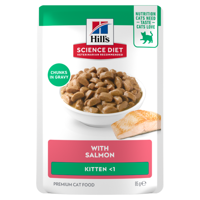 Hill's Science Diet Kitten Salmon in Gravy Wet Cat Food - Product Image 1